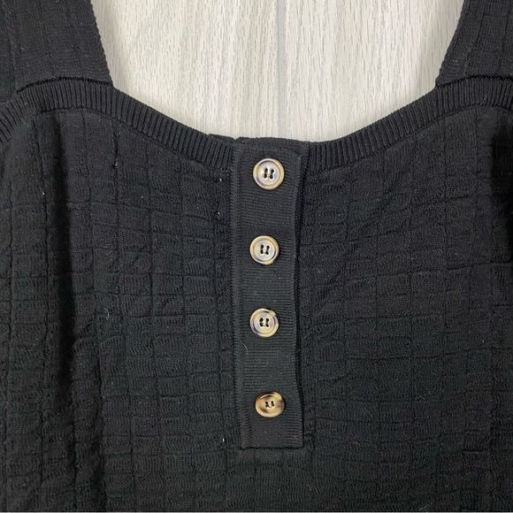 Free People Beach | Black Short & Sweet Mini Dress Size Medium - Picture 7 of 12